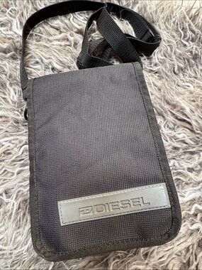 Diesel Black Nylon Crossbody Messenger Bag Unisex